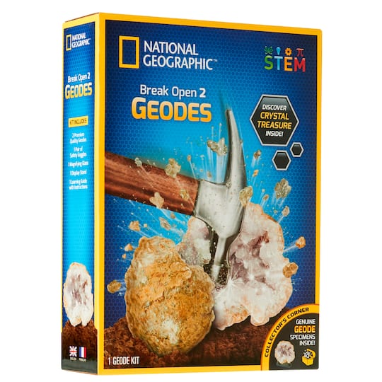12 Pack: National Geographic&#x2122; Break Open Geodes Science Kit